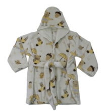 Roupão Microfibra Estampa Sortida com Capuz 543794 - Baby Nice - Minasrey